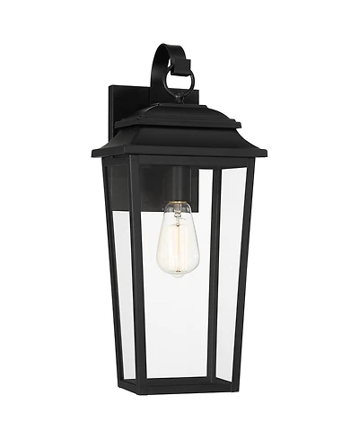 Bellis Verde High Traditional Outdoor Wall Light Fixture Mount Porch House Exterior Outside Lantern Led Bulb Waterproof Weatherproof Textured Black Me