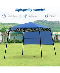 7 x 7 Feet Pop-up Canopy Tent with Carry Bag and 4 Stakes