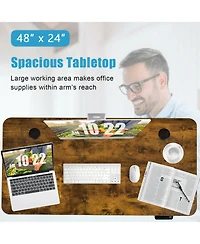 48-inch Electric Height Adjustable Standing Desk with Usb Port