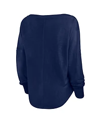 Fanatics Women's Navy Sporting Kansas City Corner Kick Long Sleeve Fashion T-Shirt