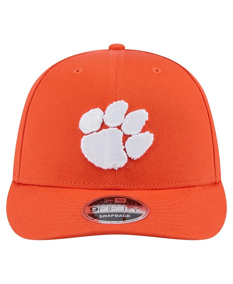New Era Men's Orange Clemson Tigers Low Profile 9FIFTY Snapback Hat