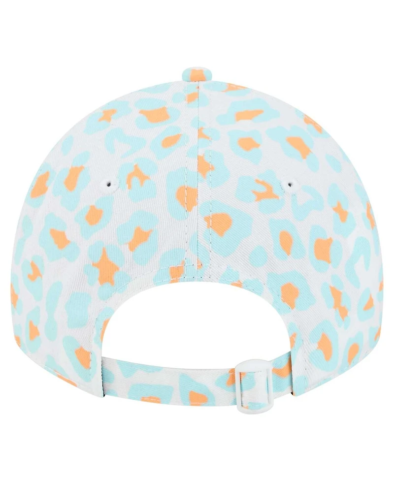New Era Women's White Miami Dolphins Active Leopard 9TWENTY Adjustable Hat