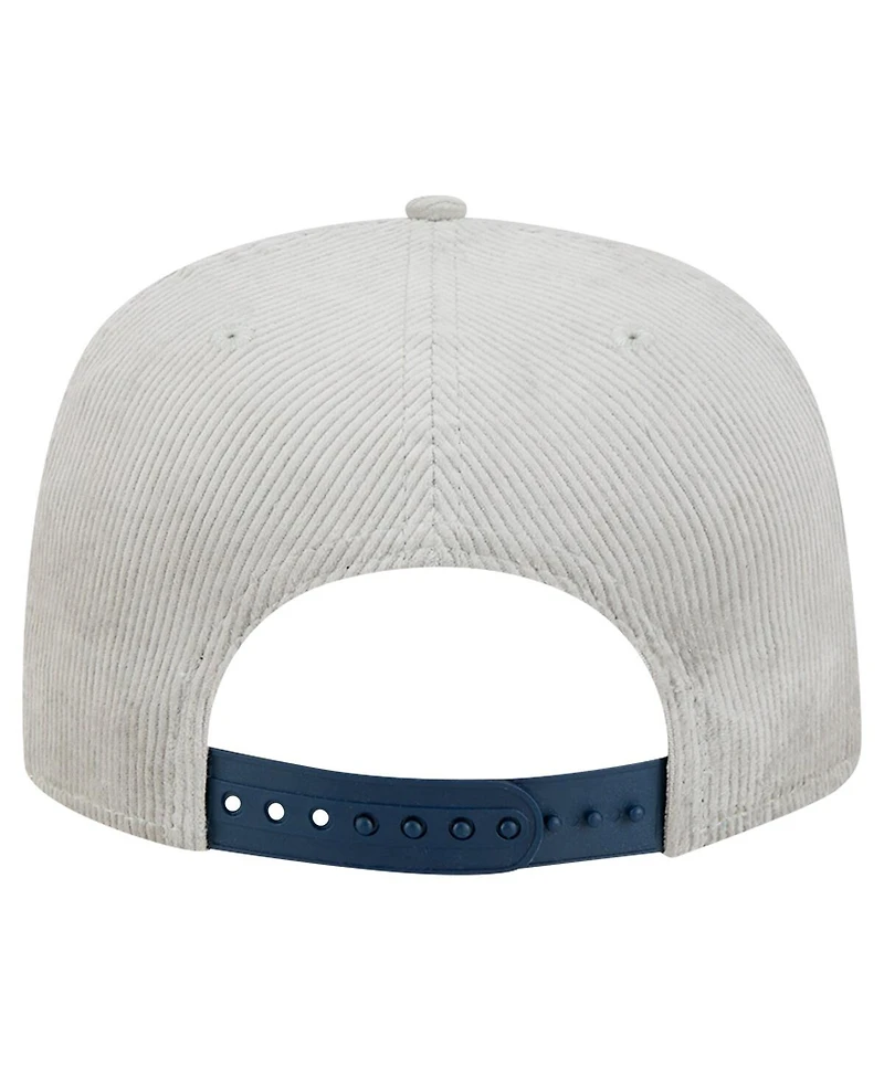 New Era Men's Gray Detroit Tigers Corduroy Golfer Snapback Hat