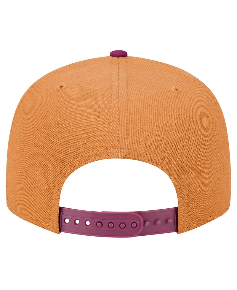 New Era Men's Brown/Purple New York Yankees Color Pack Two-Tone 9FIFTY Snapback Hat