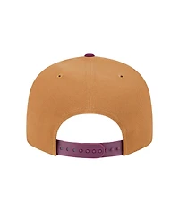 New Era Men's Brown/Purple Atlanta Braves Color Pack Two-Tone 9FIFTY Snapback Hat