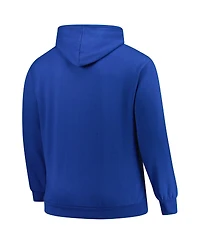 '47 Brand Men's Royal Chicago Cubs Big Tall Velocity Fleece Pullover Hoodie