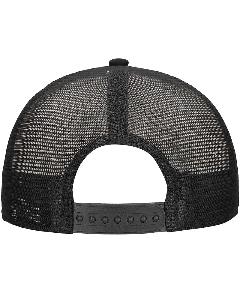 New Era Men's Black Atlanta United Fc Active Tone Golfer Snapback Hat
