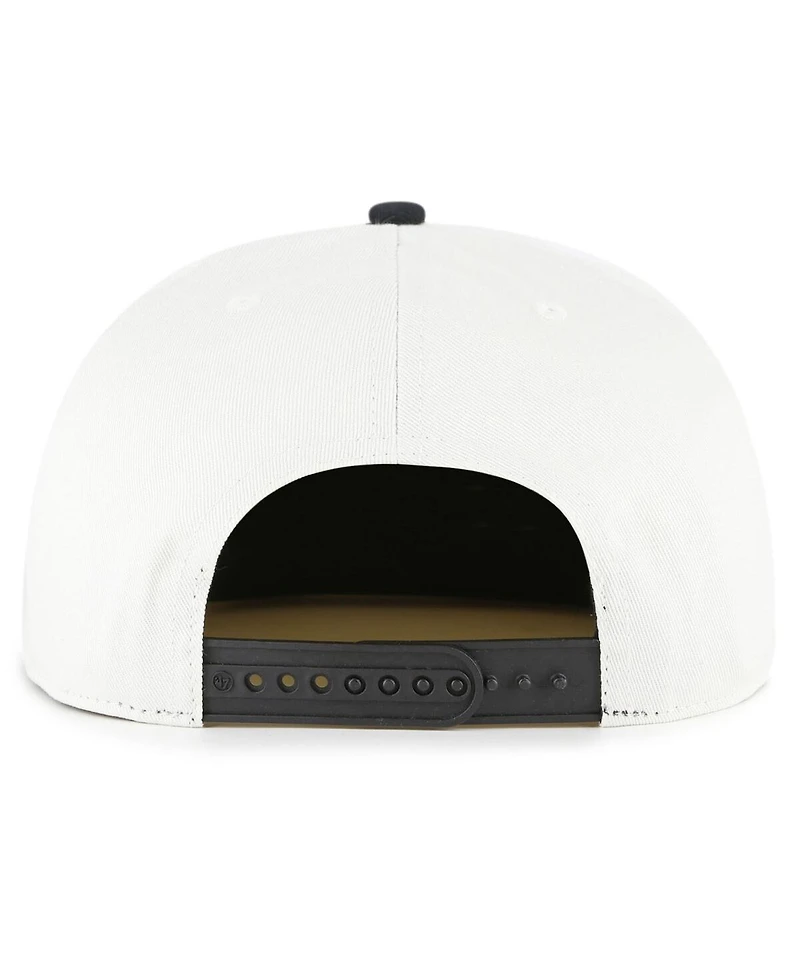 '47 Brand Women's White/Black Pittsburgh Pirates Foundation Captain Snapback Hat
