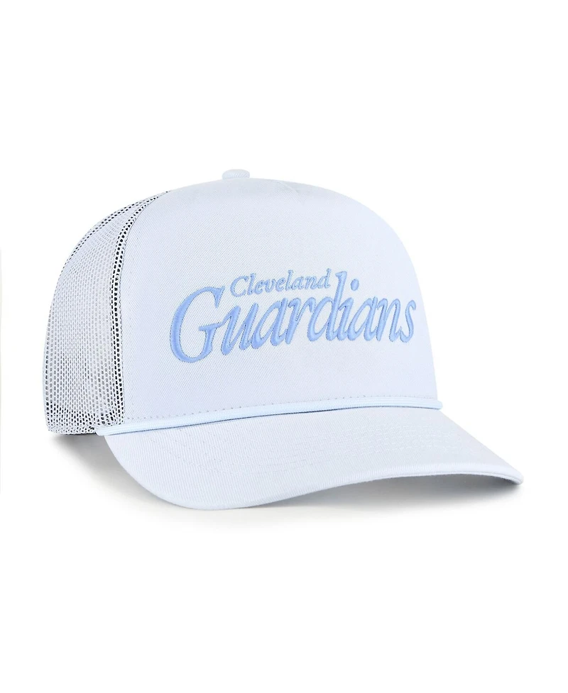 '47 Brand Women's Light Blue Cleveland Guardians Foundation Script Hitch Adjustable Trucker Hat