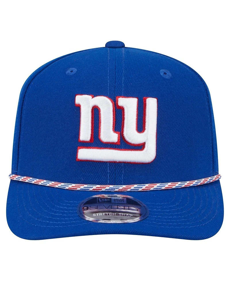 New Era Men's Royal New York Giants Gameday Multi Rope 9SEVENTY Stretch Snap Hat