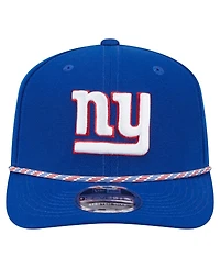 New Era Men's Royal New York Giants Gameday Multi Rope 9SEVENTY Stretch Snap Hat