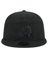 New Era Men's Black Phoenix Suns Adventure Canvas Split Panel 9FIFTY Snapback Hat