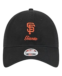 New Era Women's Black San Francisco Giants Preppy Team 9TWENTY Adjustable Hat