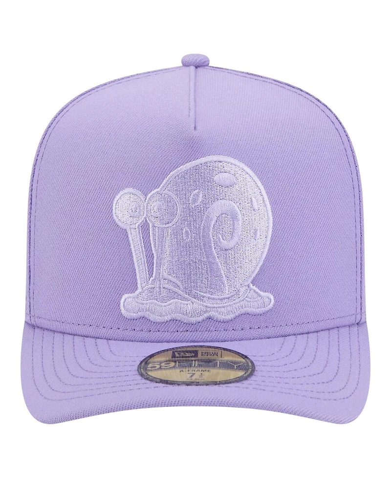 New Era Men's Purple SpongeBob SquarePants A-Frame 59FIFTY Fitted Hat
