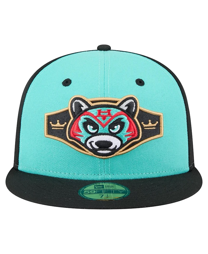 New Era Men's Light Blue/Black Hudson Valley Renegades Copa de la Diversion 59FIFTY Fitted Hat