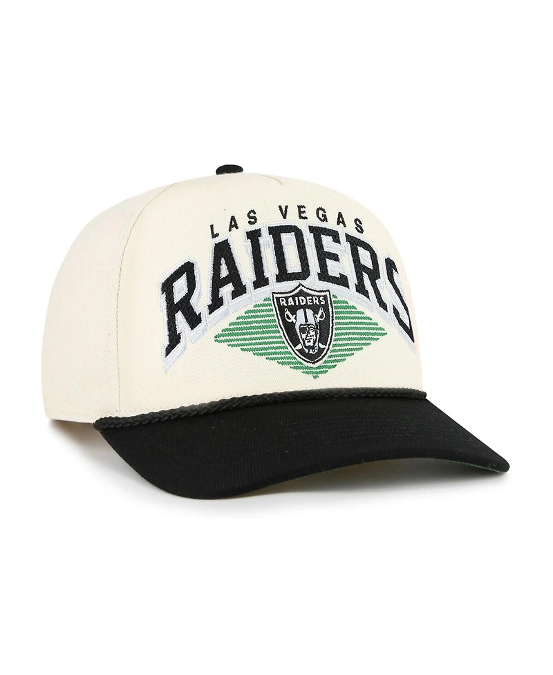 '47 Brand Men's Cream Las Vegas Raiders Pomona Rope Adjustable Hitch Hat