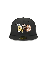New Era Men's Black West Michigan Whitecaps Theme Nights 59FIFTY Fitted Hat