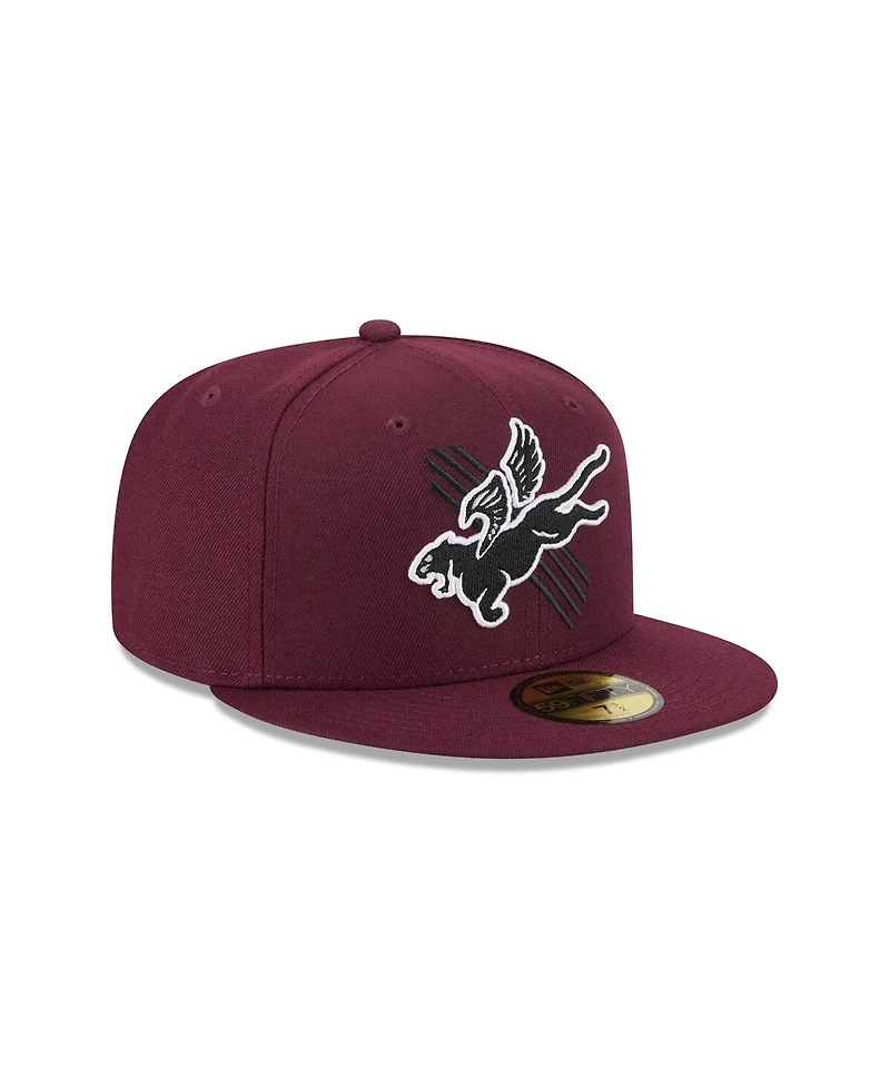 New Era Men's Maroon Fayetteville Woodpeckers Theme Nights 59FIFTY Fitted Hat