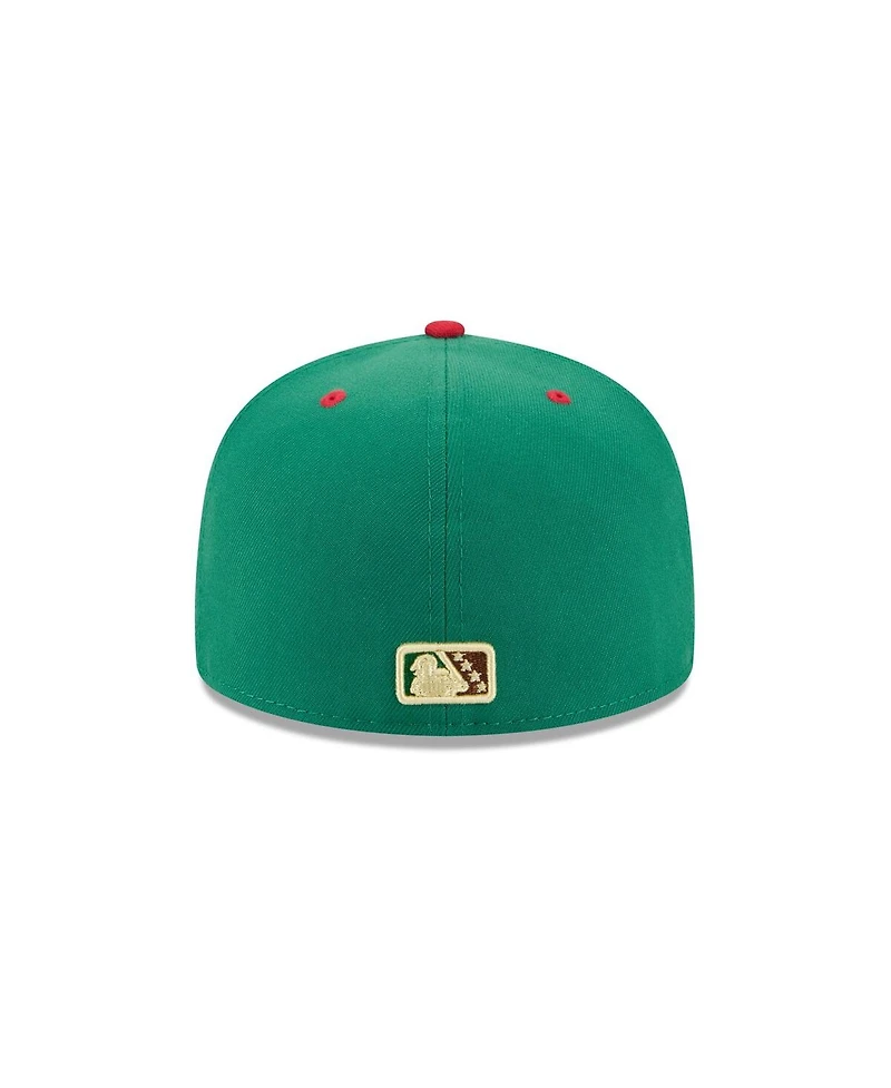 New Era Men's Green Akron RubberDucks Theme Nights 59FIFTY Fitted Hat