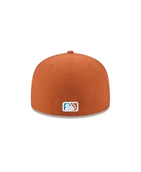 New Era Men's Brown Amarillo Sod Poodles Theme Nights 59FIFTY Fitted Hat