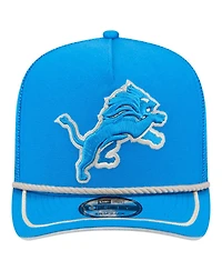New Era Men's Blue Detroit Lions Vintage Team Rope A-Frame Trucker 9FIFTY Snapback Hat