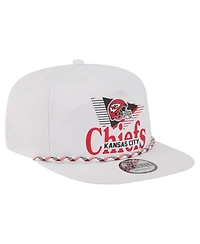 New Era Men's White Kansas City Chiefs Collide Golfer Snapback Hat