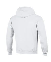 Champion Men's White UConn Huskies Arched Logo Fleece Pullover Hoodie