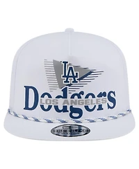 New Era Men's White Los Angeles Dodgers Collide Golfer Snapback Hat