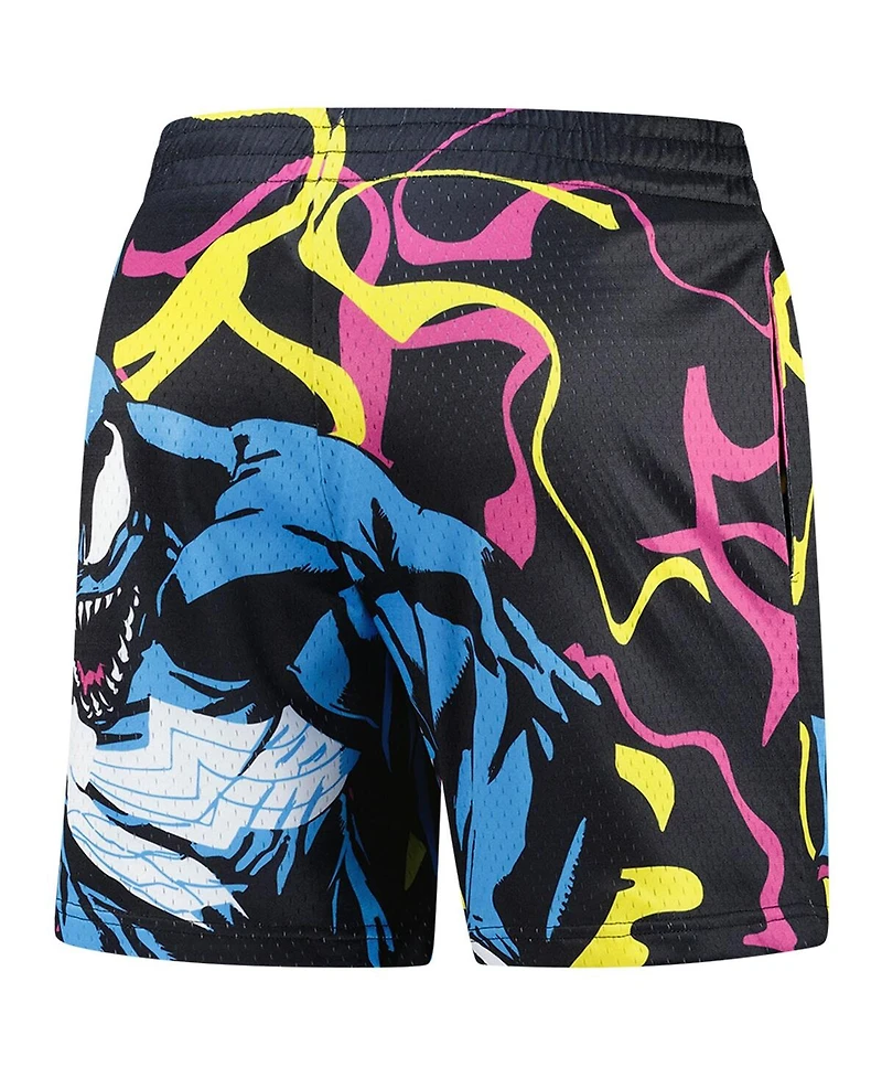 Lids Men's Black Venom Big Print Mesh Shorts