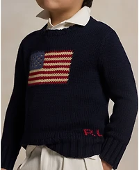 Polo Ralph Lauren Toddler and Little Boys The Iconic Flag Sweater