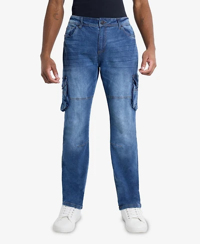 Xray Men's Slim Fit Flex Cargo Jeans