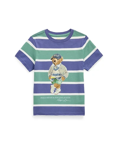 Polo Ralph Lauren Toddler and Little Boys Bear Striped Jersey T-Shirt
