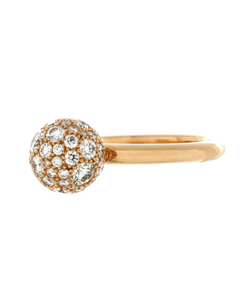 Pre-Owned Tiffany & Co. 8mm HardWear Ball Ring 18K Rose Gold and Diamonds