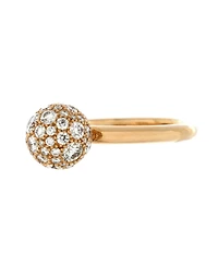 Pre-Owned Tiffany & Co. 8mm HardWear Ball Ring 18K Rose Gold and Diamonds