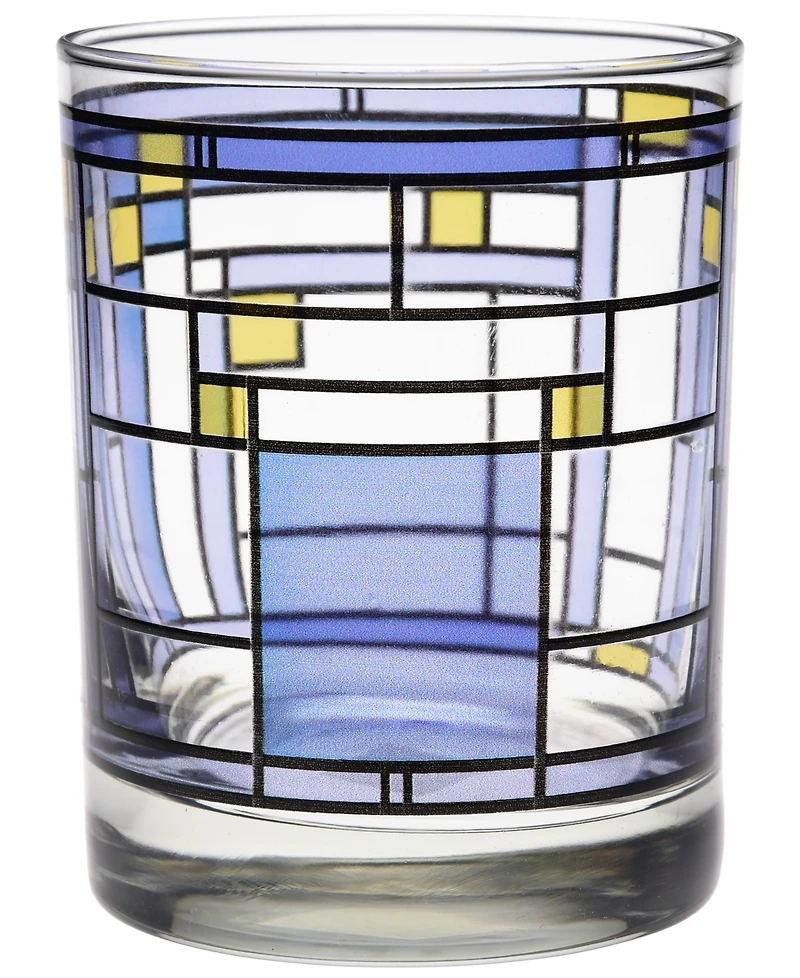 Frank Lloyd Wright Oak Park Double Old Fashioned Glasses, Set of 4