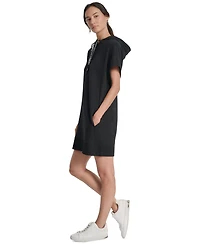 Dkny Sport Women's Logo-String Hoodie Sneaker Dress