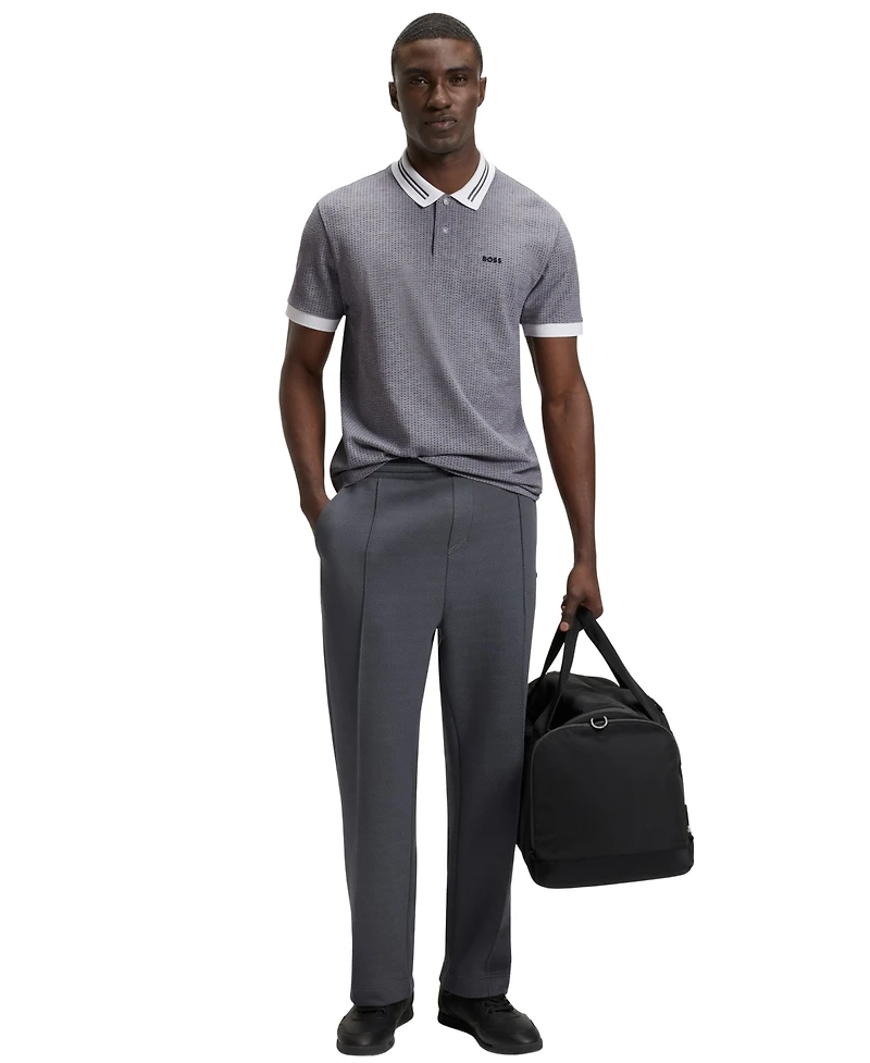 Boss by Hugo Men's Dot Print Cotton-Pique Polo Shirt