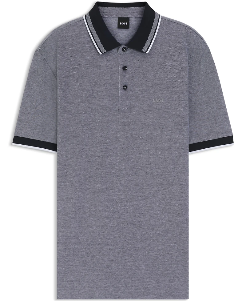 Boss by Hugo Men's Oxford-Cotton-Pique Polo Shirt