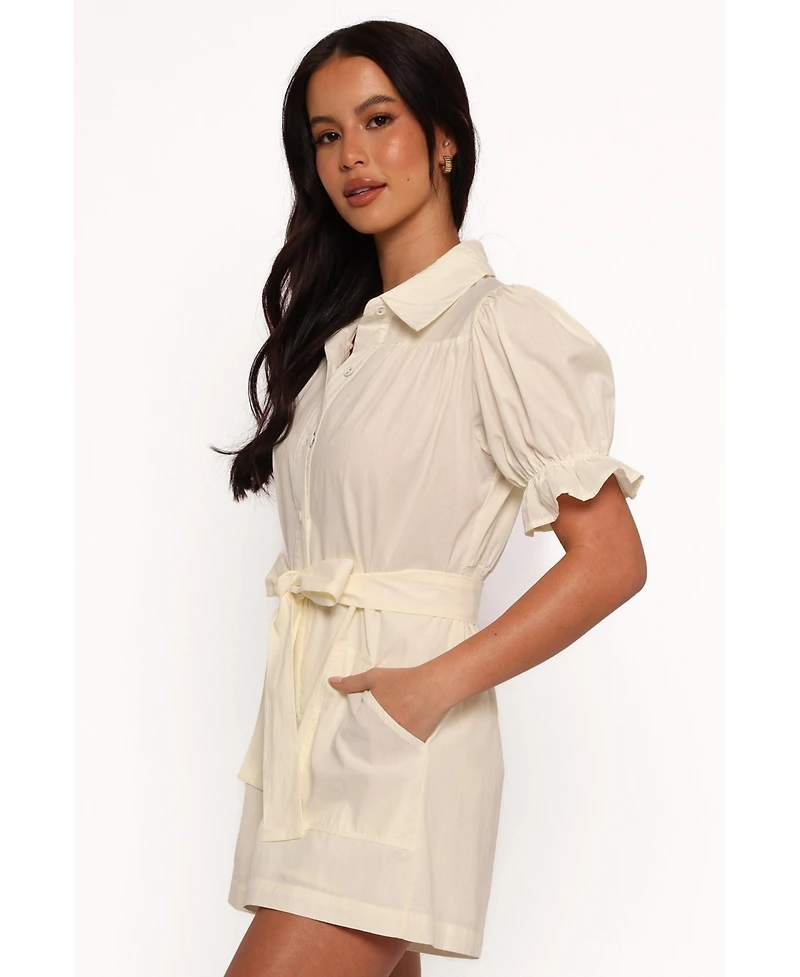 Petal and Pup Women's Riley Waist Tie Romper