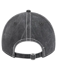 New Era Men's Black Chicago Bulls Pigment Dyed 9TWENTY Adjustable Hat