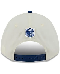 New Era Men's Cream/Royal New York Giants 2025 Nfl Draft 9FORTY A-Frame M-Crown Adjustable Hat