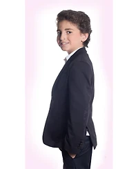 Elie Balleh Toddler Black Slim Fit Knit Jersey Blazer
