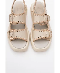 Douro Braided Rope Strap Leather Sandal (Women)