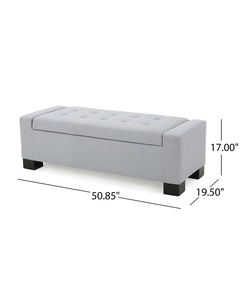 Streamdale Furniture Guernsey Contemporary Tufted Storage Ottoman