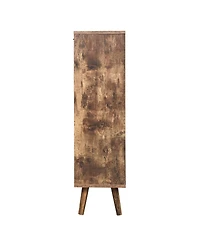 4 Door Shoe Rack, Freestanding Modern Shoe Storage Cabinet
