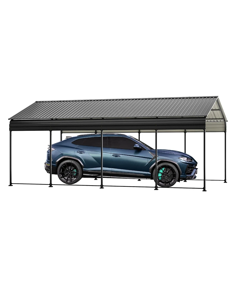 Streamdale Heavy-Duty Galvanized Metal Carport (12x20 Ft)
