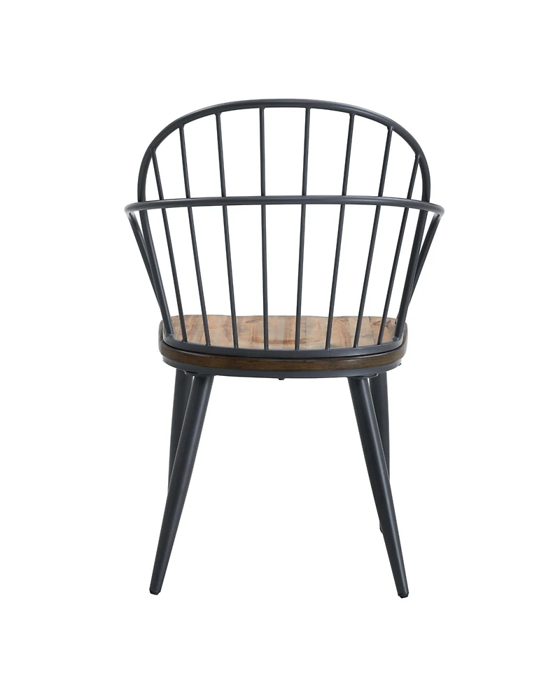 Streamdale Furniture Indoor Dining Chair With Metal Legs (Set of 2),Light Birch