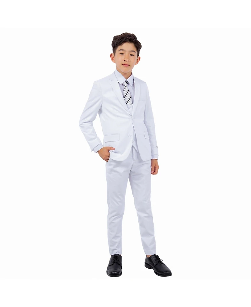 Stacy Adams Big Boys White 5 Pc Suits