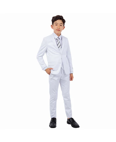 Stacy Adams Big Boys White 5 Pc Suits