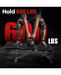 Weight Bench for Full Body Workout, Adjustable Strength Training Sit-up Chair